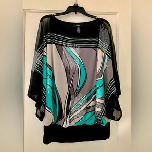 ALFANI Sequined Blouse Size M